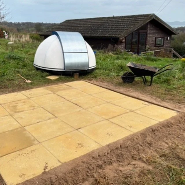 Productive work day laying the base for our community observatory! Many thanks to all our volunteers. 

The observatory was refurbished by the Seiriol Men&rsquo;s Shed and Charles Gershom. It will house a deep-sky telescope, to be dedicated as the &l