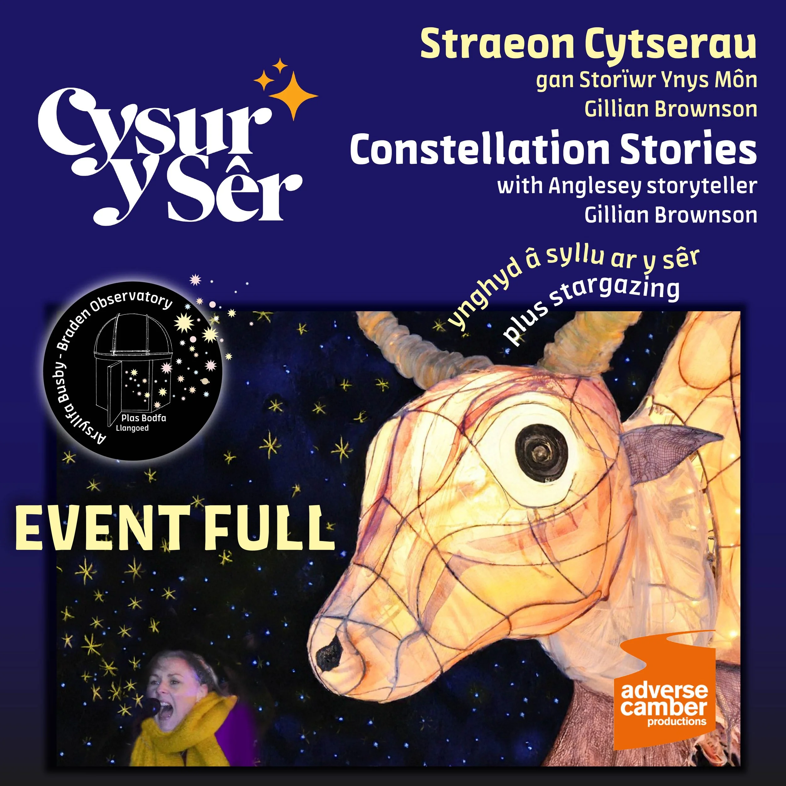 Cyser y Sêr - Constellation Stories - ADULTS