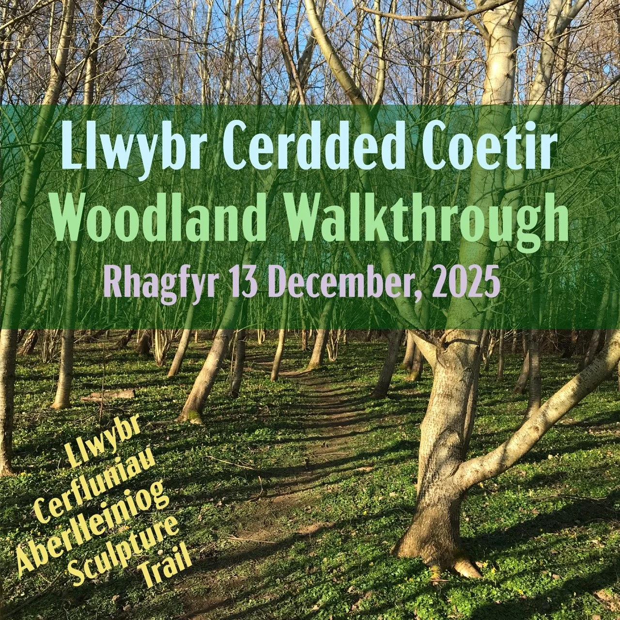 Taith Gerdded Coedlan - Llwybr Cerfluniau Aberlleiniog
