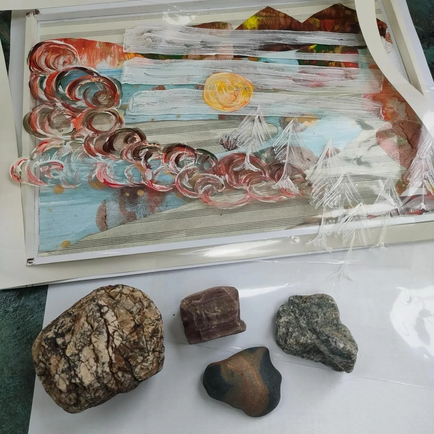 learning &amp; listening, composing &amp; collaging, digging deeper into the landscape

An update from Ellen Davies &amp; Meilyr Tomos, the recipient of the GeoM&ocirc;n UNESCO Geopark Commission and Microresidency. 

@ellie.davies.composer @meilyrto