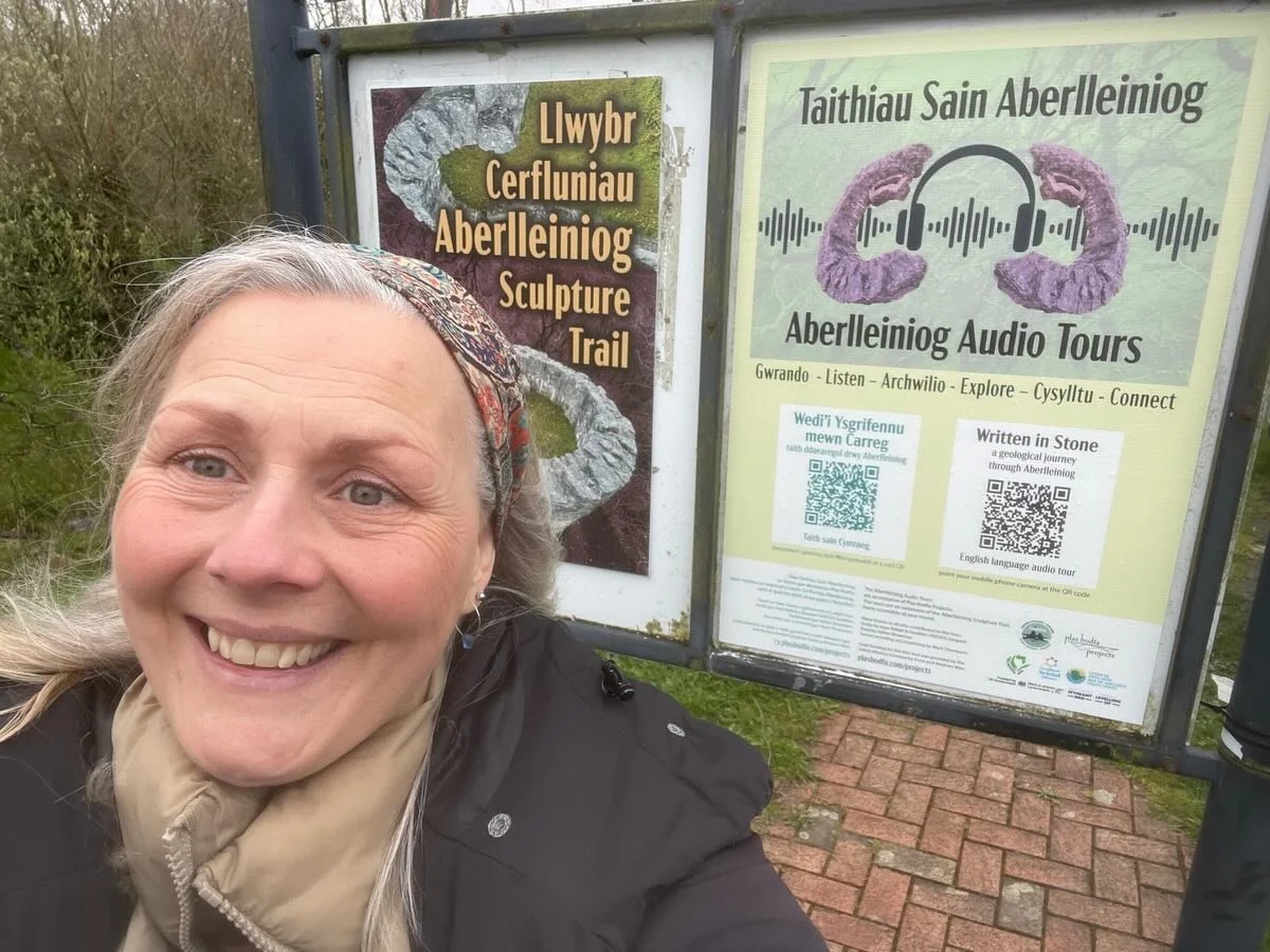 Introducing&hellip;.Aberlleiniog Audio Tours! Launched this past weekend as part of the @aberlleiniogsculpturetrail 
(post iaith Gymraeg o&rsquo;r blaen)
This series of audio tours are a free, immersive method for those of all ages and abilities to a