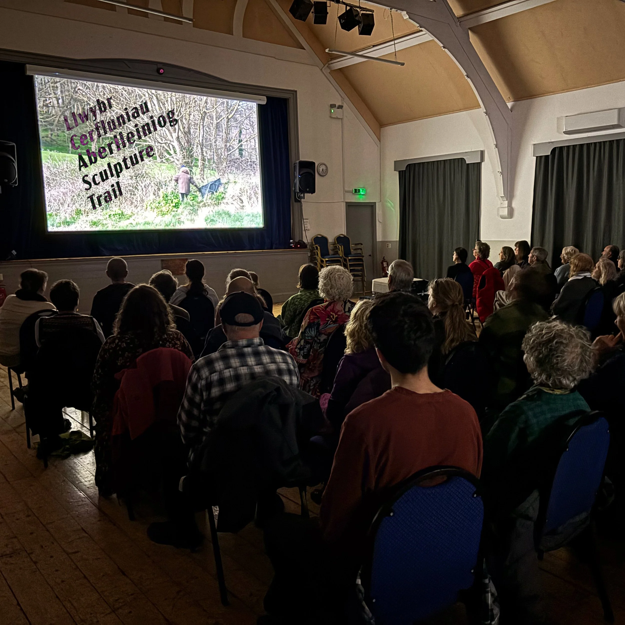 Llwybr Cerfluniau Aberlleiniog Y FFILM, dangosiad yn Sinema Llangoed