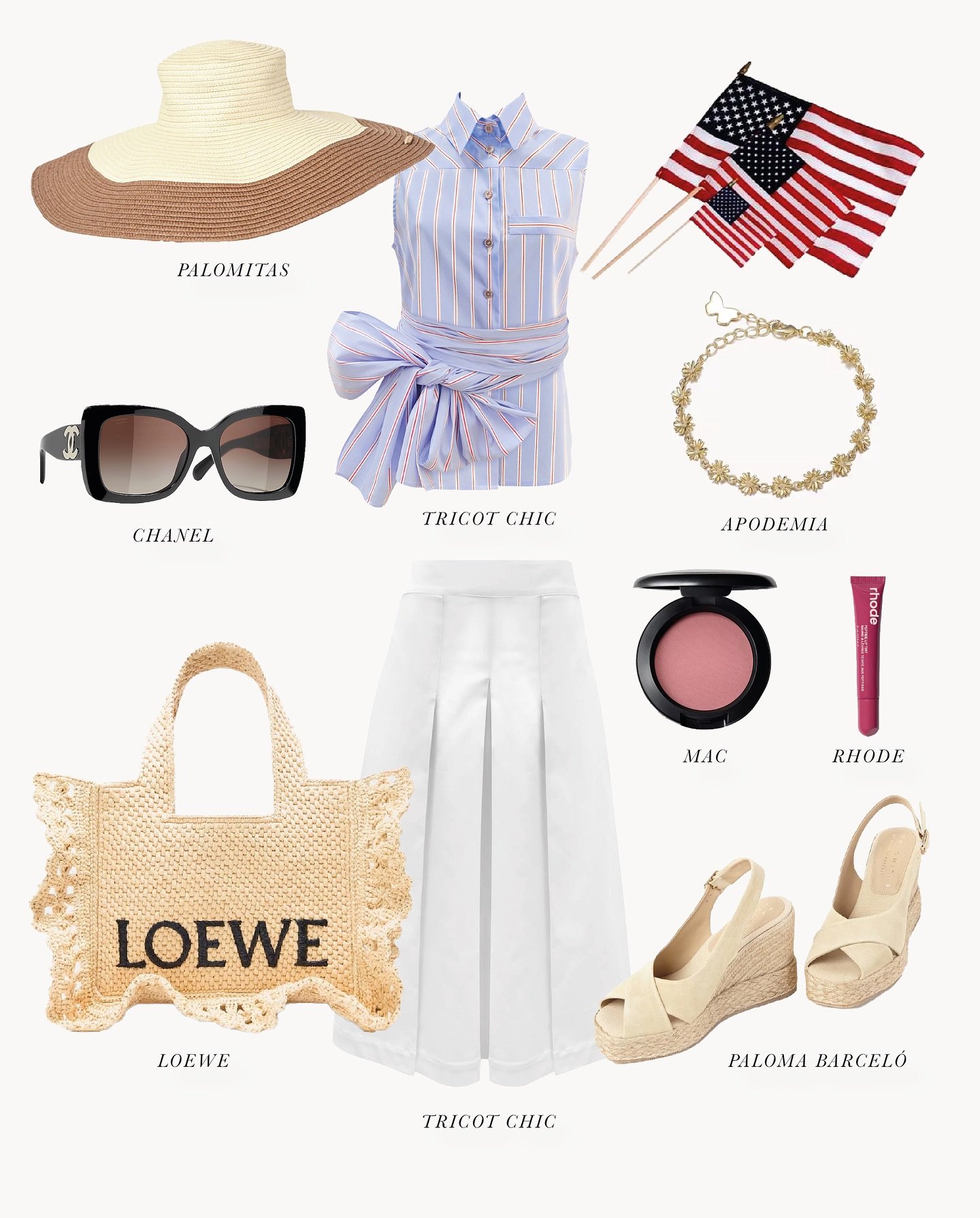 You still deciding on what to wear on the 4th of July?&nbsp;Style it with: 👗 Tricot Chic dress 👒 Palomitas hat 👡 Paloma Barcel&oacute; sandals
Order now and get party-ready in time! 👇 Which brand is your fave from this outfit? Tell us in the comm