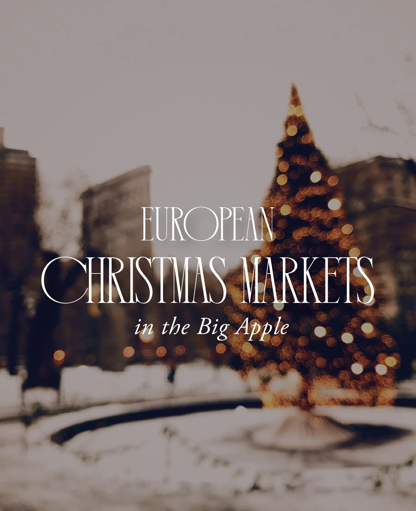 🎄 European-Style Christmas Markets in NYC ✨
Bring a little European holiday magic to your NYC winter! These festive markets are perfect for cozy strolls, mulled wine, and unique gifts &mdash; all with that Euro vibe:
&bull; Winter Village at Bryant 