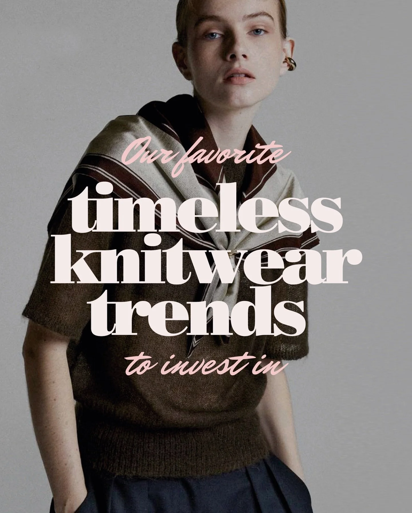 Looking to build a capsule wardrobe? High-quality knitwear is a must.
This season, one of the biggest trends is keeping it simple and elevating the look with knitted accessories, think balaclavas, scarves, and fingerless gloves styled with timeless j