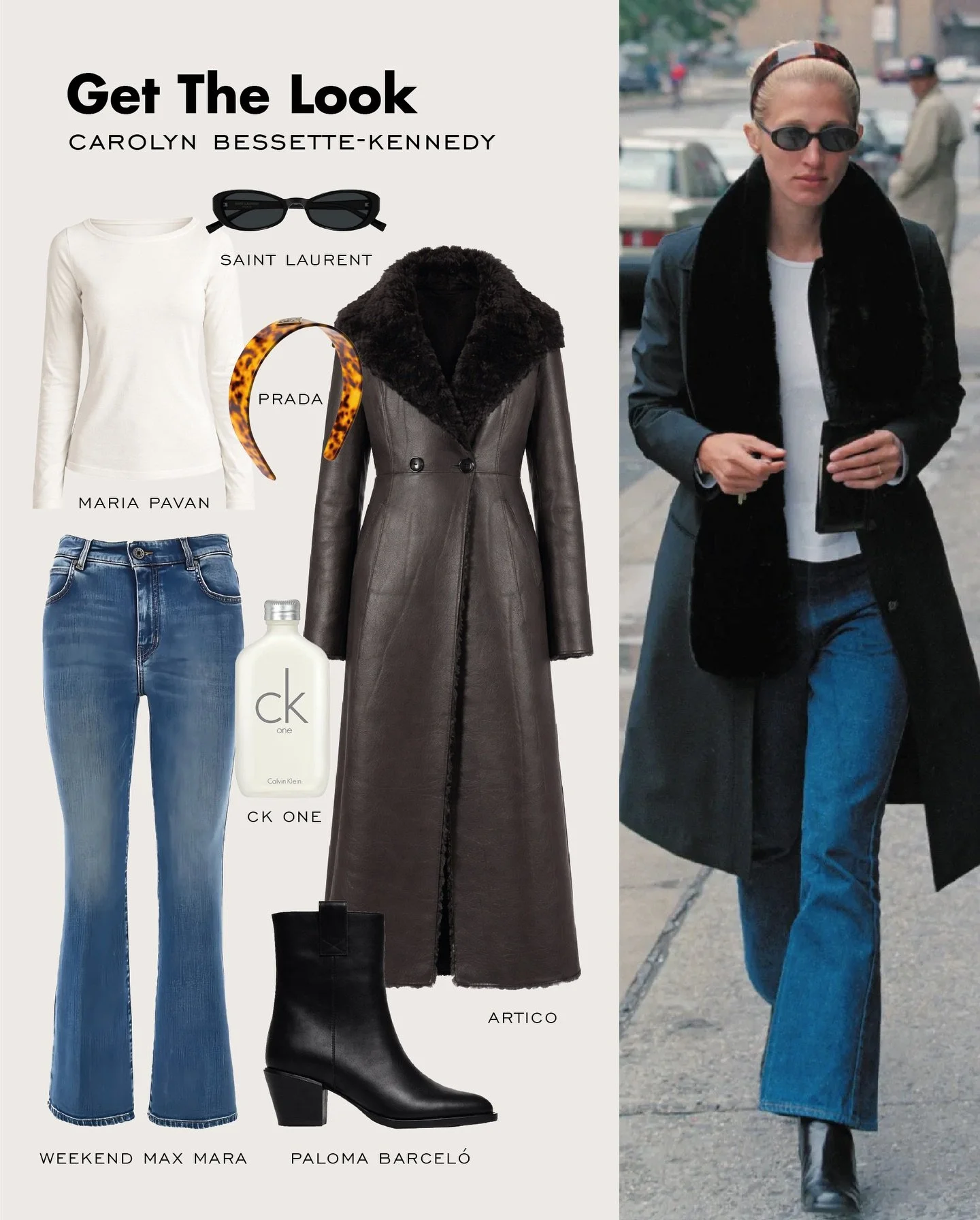 📺 Are you hooked on Love Story, the series everyone is talking about right now? Because we definitely are. And we can&rsquo;t stop thinking about the effortlessly chic style of its muse, Carolyn Bessette-Kennedy.

🤍 A true 90s fashion icon, Carolyn