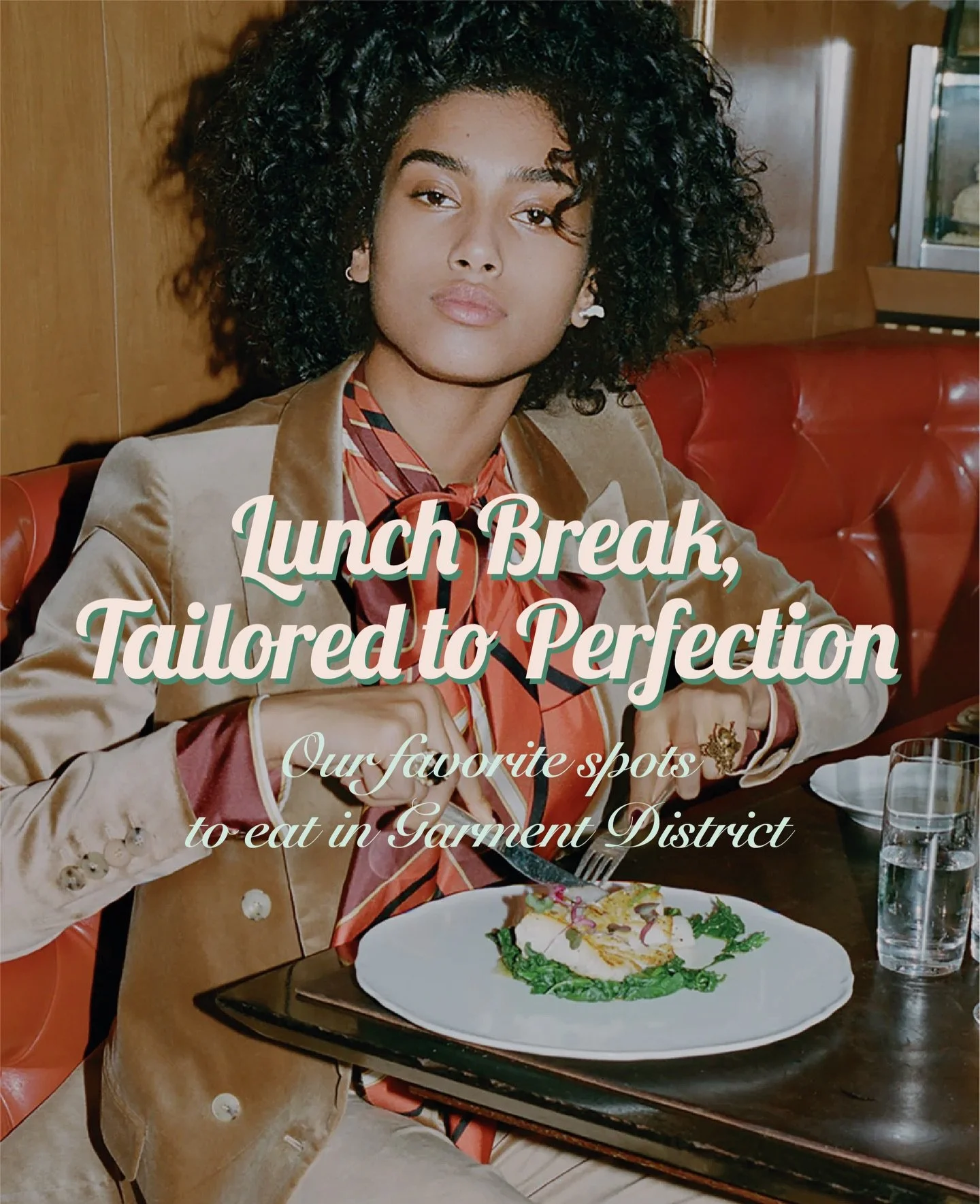 Midday in NYC&rsquo;s Garment District moves fast&mdash;so should your lunch. These four spots are our favorites to eating clean, chic, and quick between meetings:

-Sweetgreen. Runway-ready salads: seasonal, colorful, and perfectly balanced. In and 