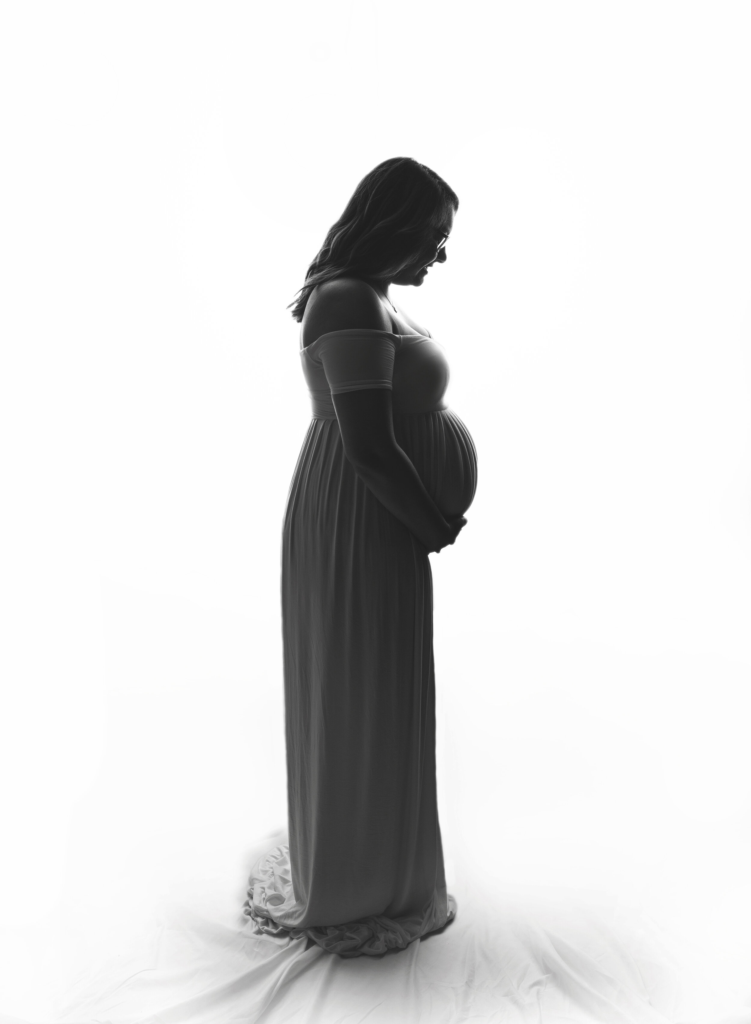 Morgan City Louisiana Newborn Photographer maternity glowing momma
