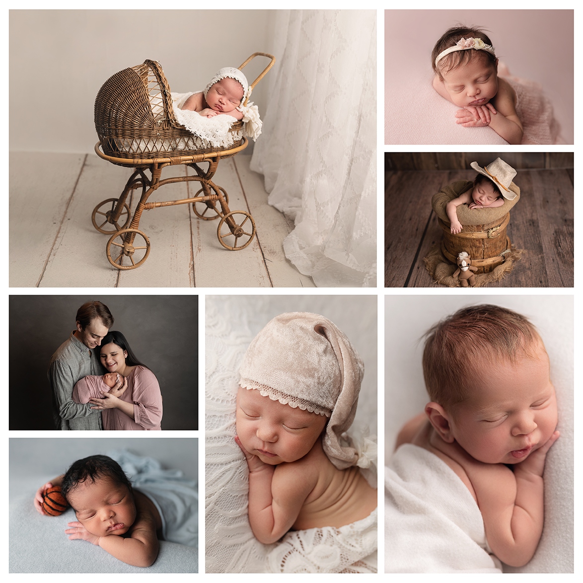 newborn boho rustic photos