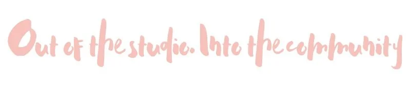 out of the studio / into the community - partnership pages