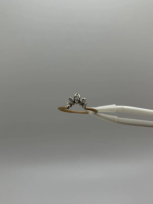 White & Rose Diamond Ring