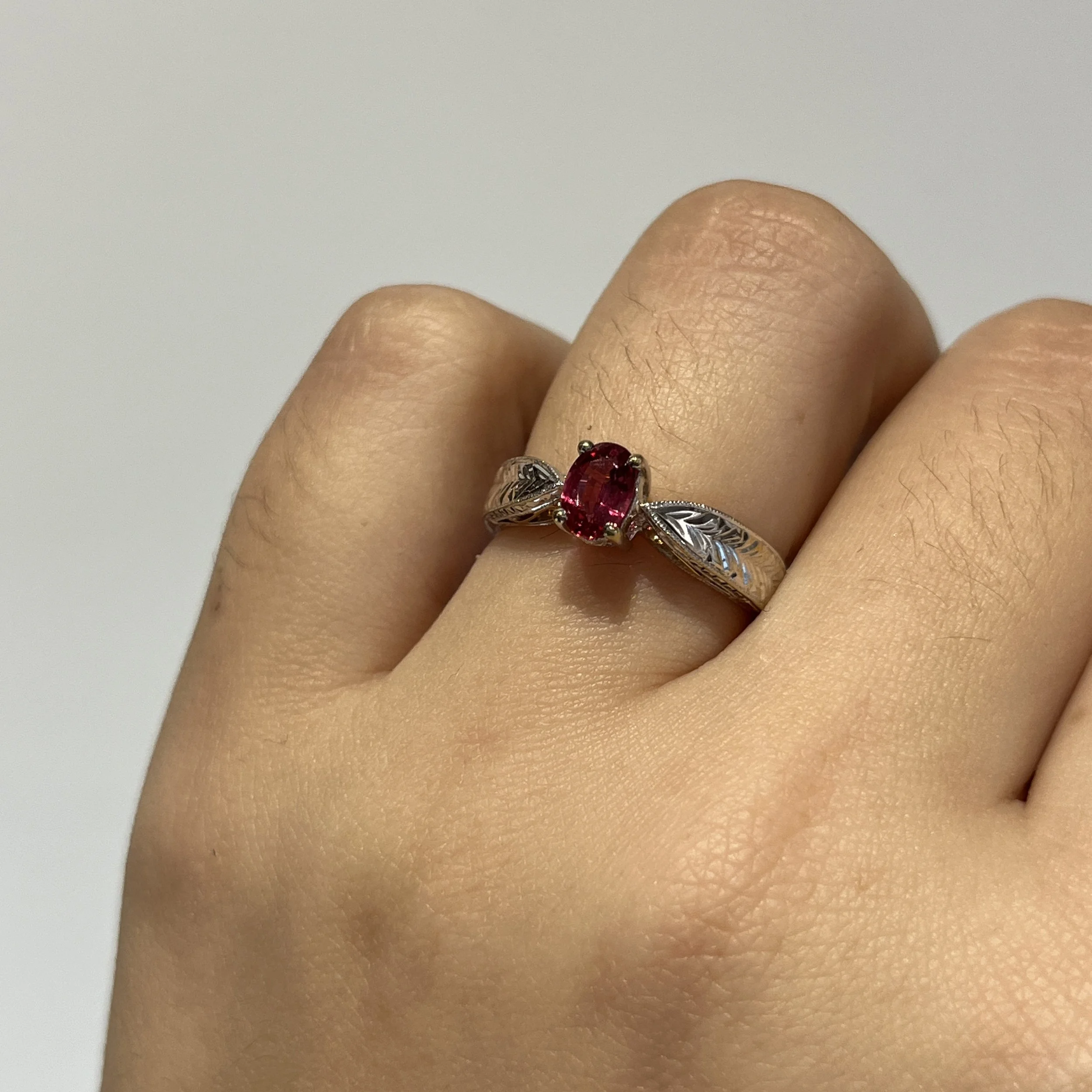 Pink Spinel Ring