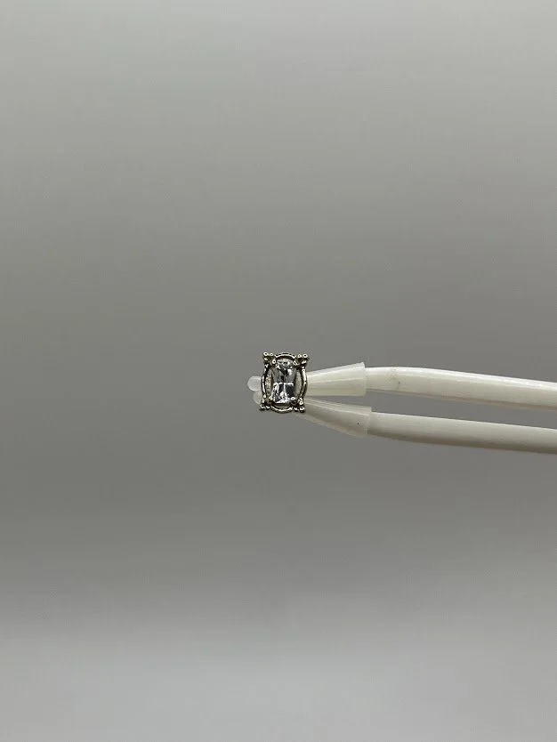 White Sapphire Earrings