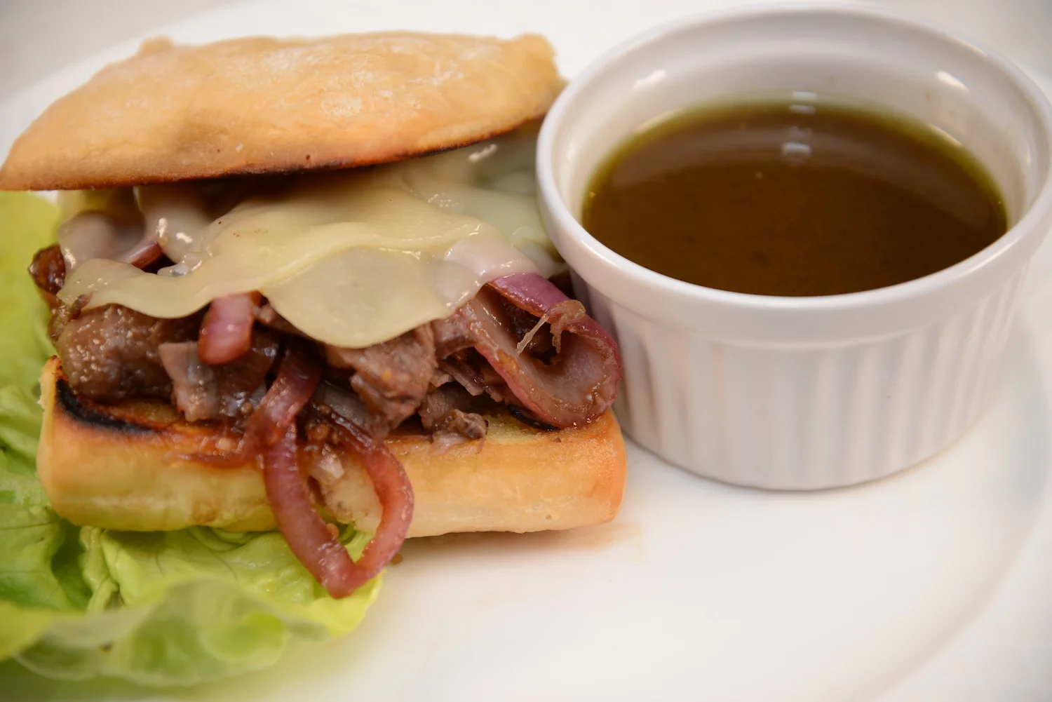 Braised Oxtail French Dip Sandwich