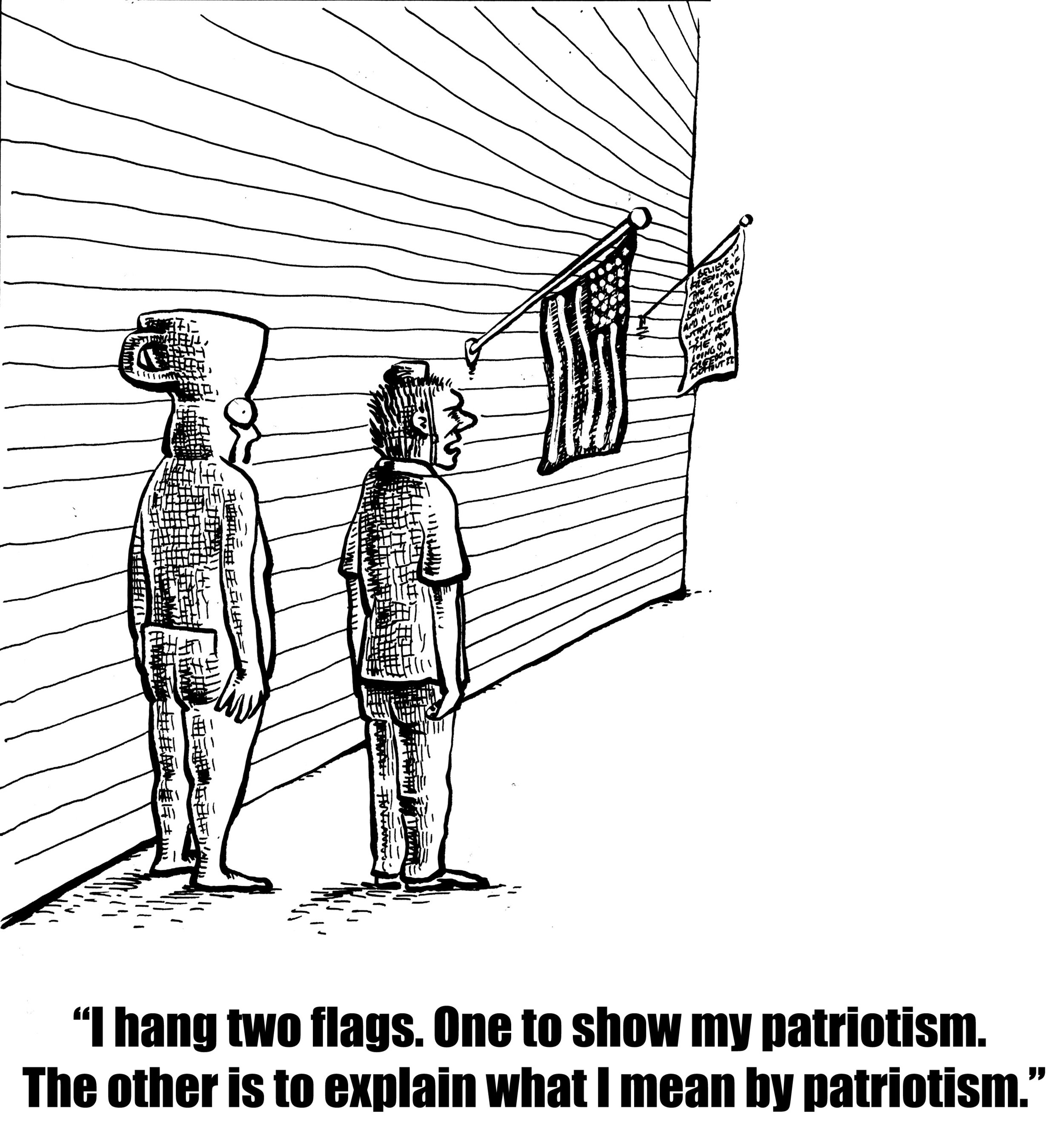 Two Flags for Patriotism