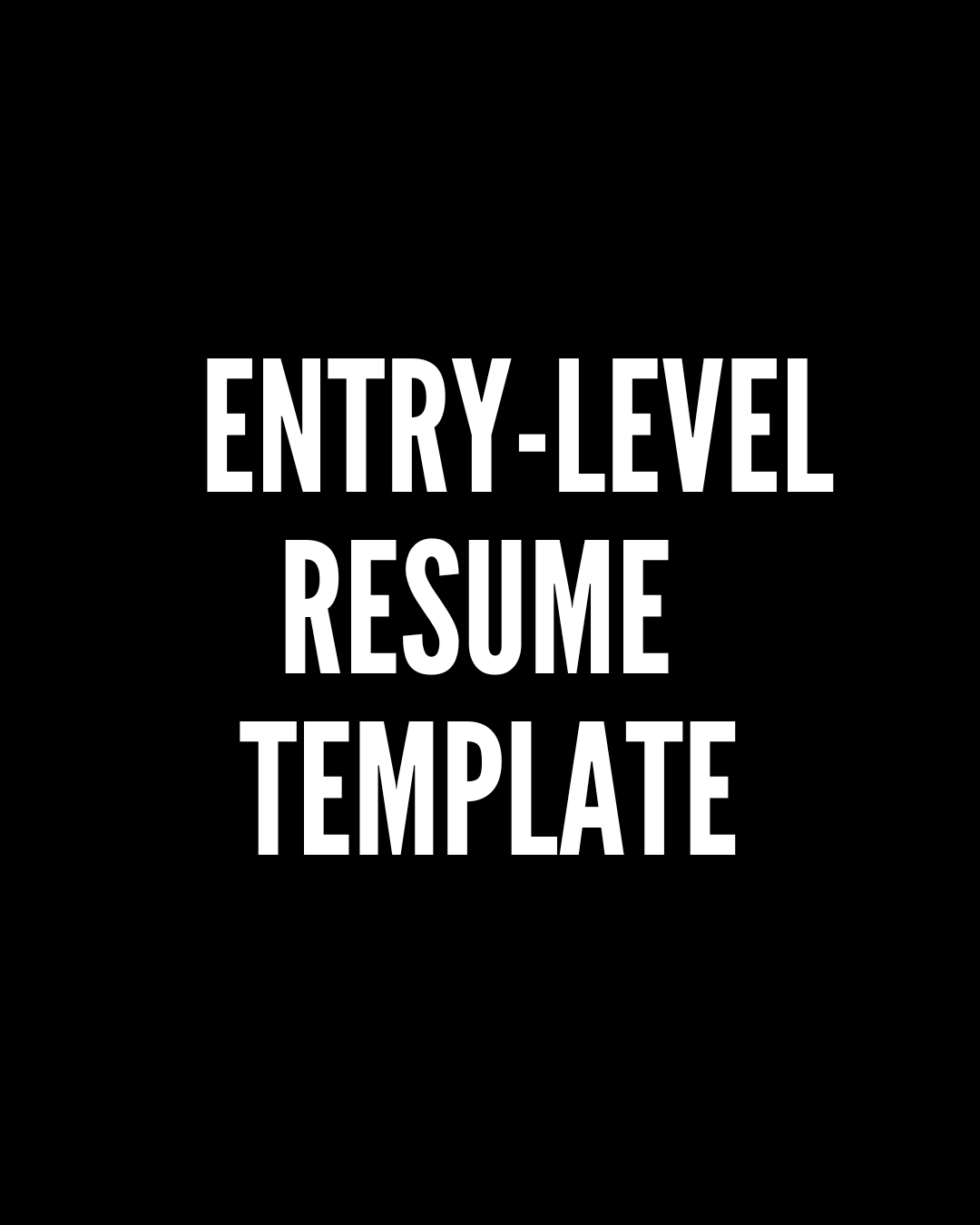 ENTRY-LEVEL MEDICAL CODER RESUME TEMPLATE (1-3 YRS)