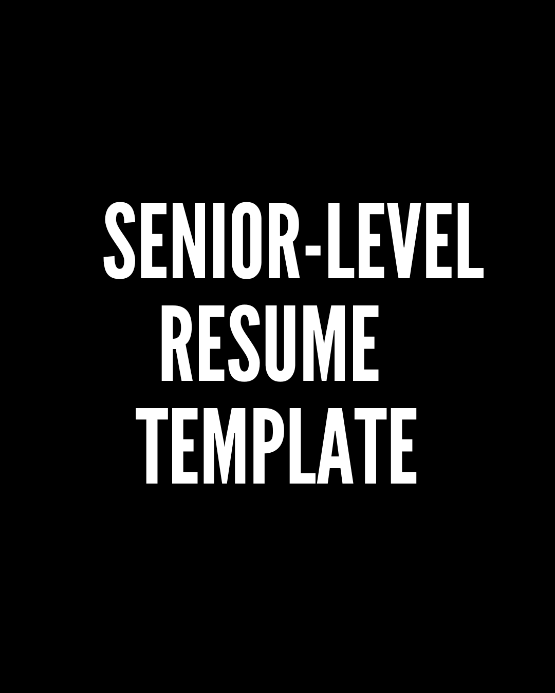 SENIOR-LEVEL MEDICAL CODER RESUME TEMPLATE (7+ YRS)