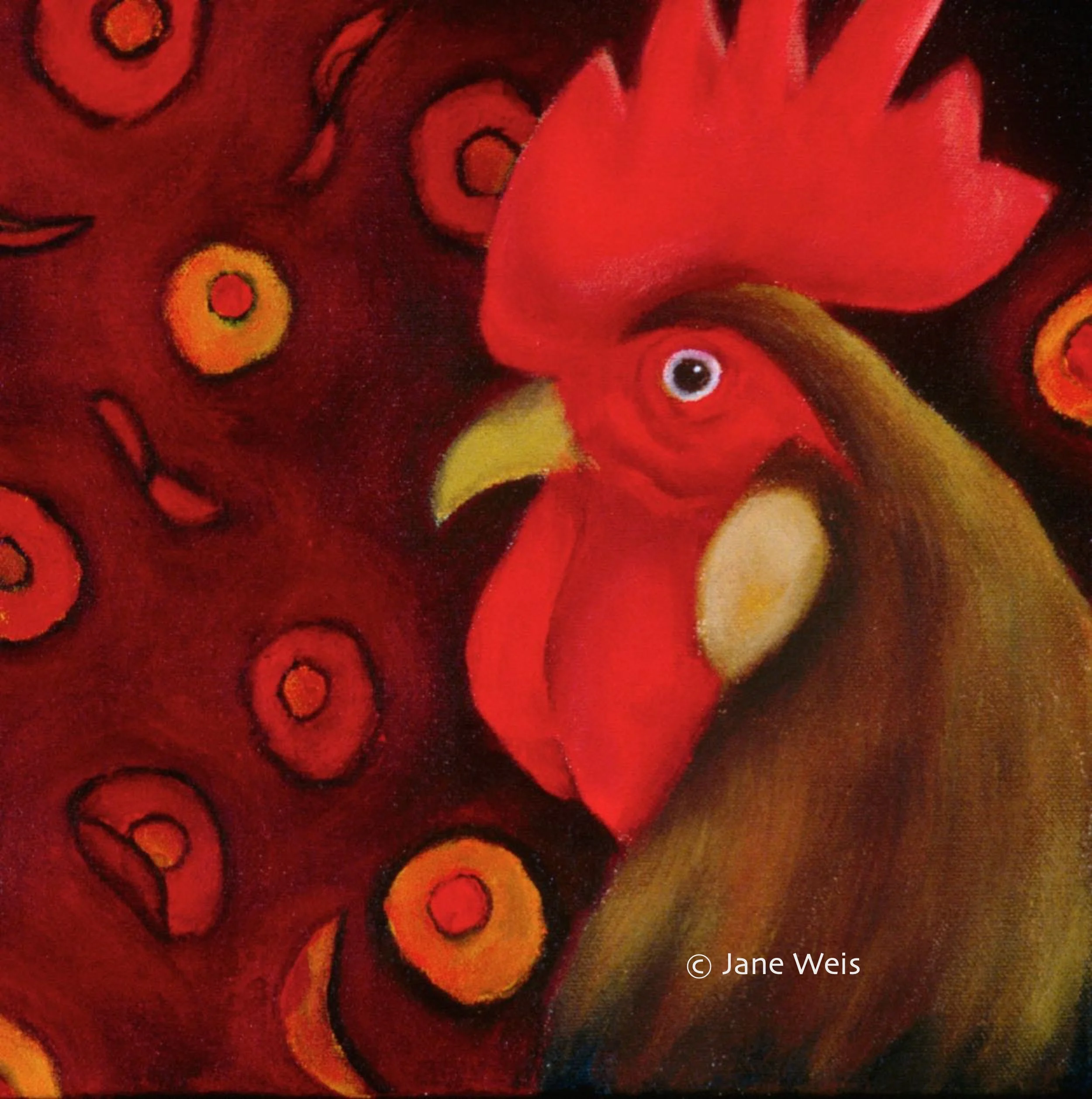   SLEEPER CELLS (oil) 10”x10”  Original Available 
