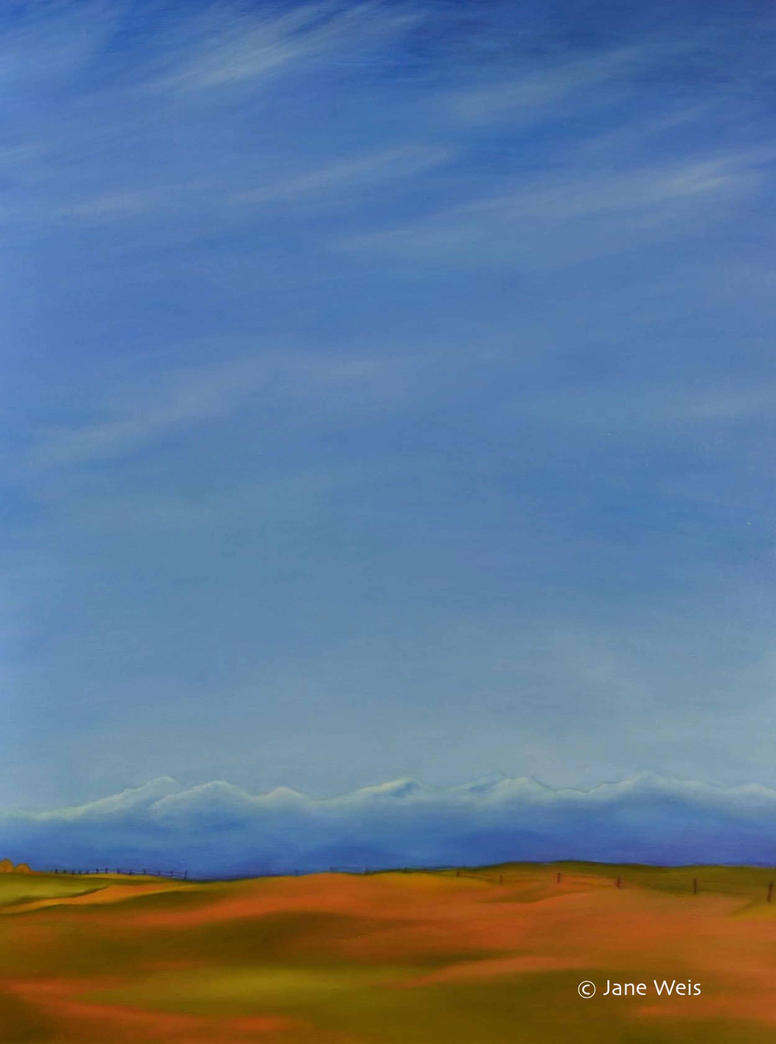 APPROACHING DENVER (oil) 44”x34” Original Available