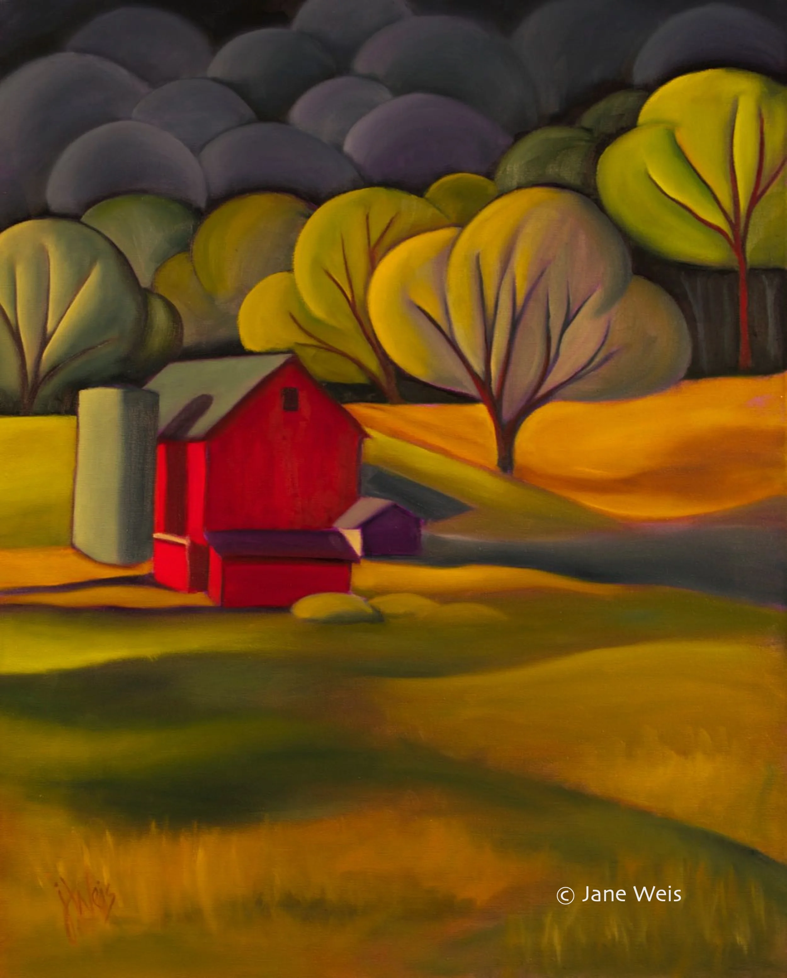 VALLEY FARM (oil) 30”x24” Original Available