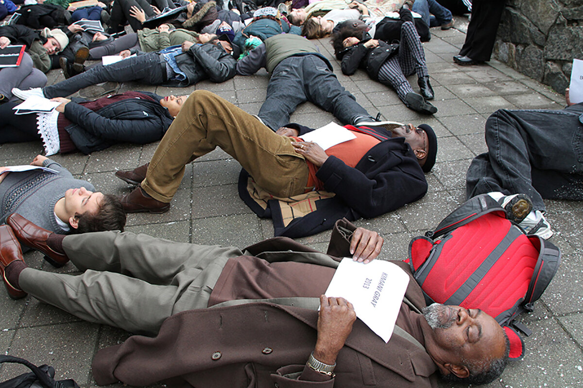 Die-In for Kimani Gray, Suffern, NY, 2015