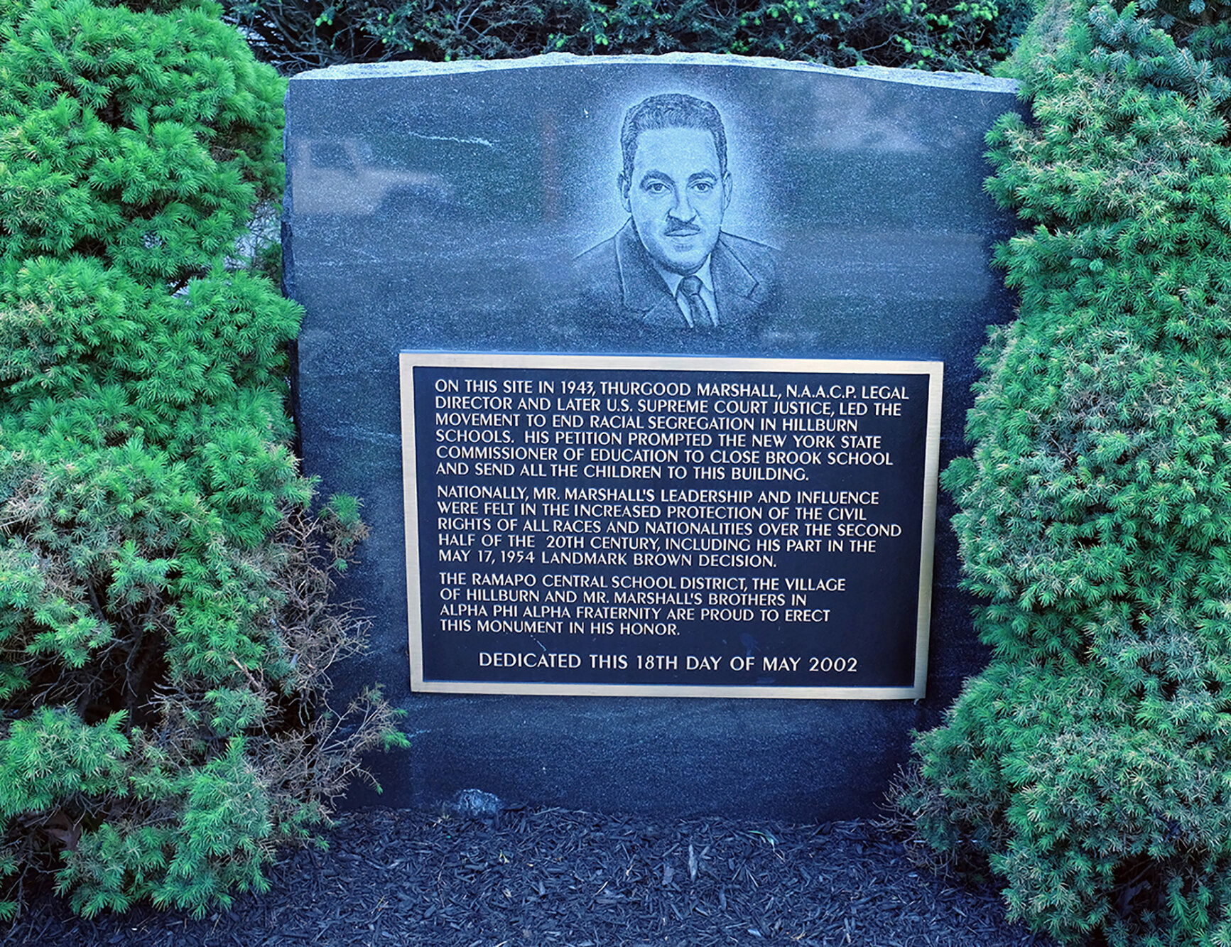 Thurgood Marshall Monument, Hillburn, NY