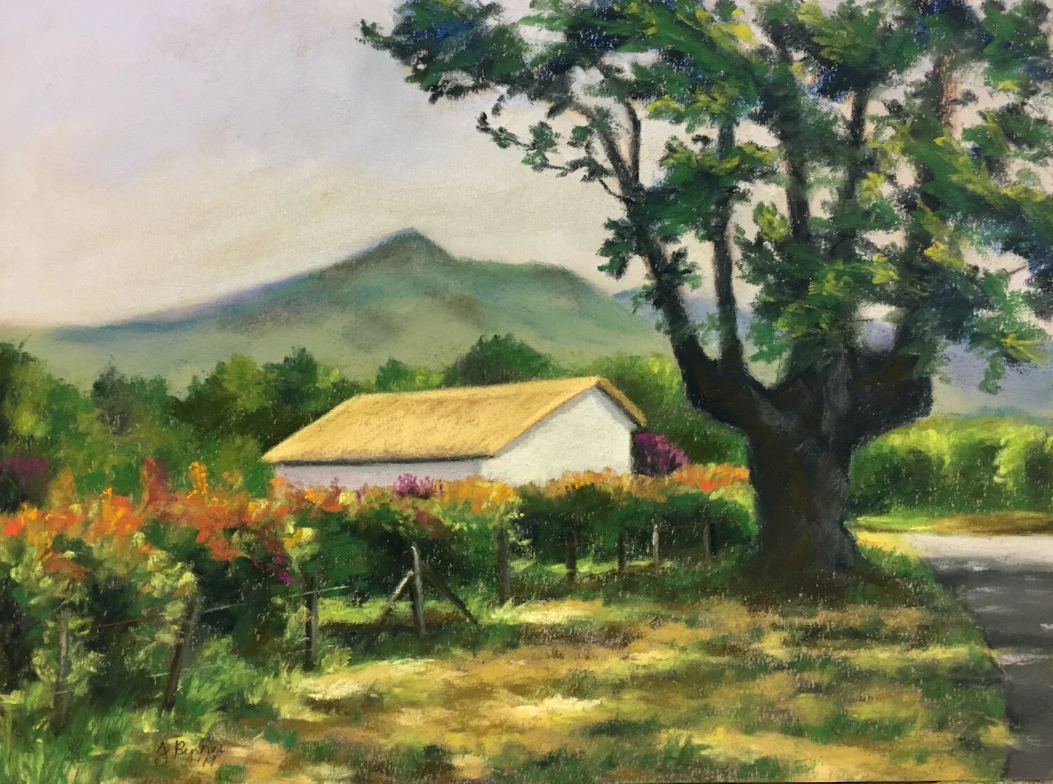 Respite by Joyce Byrnes, Pastel on Paper, 16” x 12”