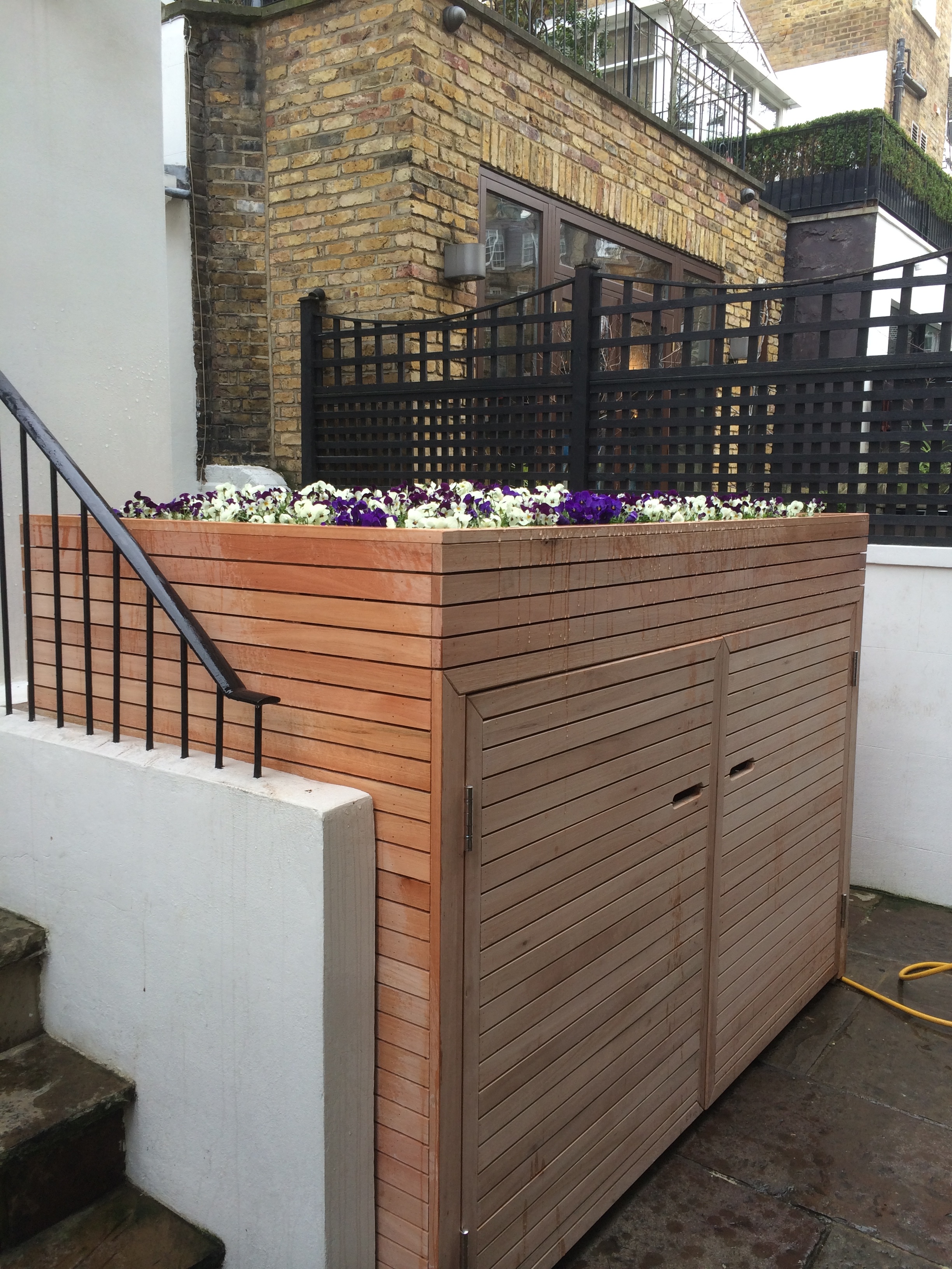 Bike storage with planted roof