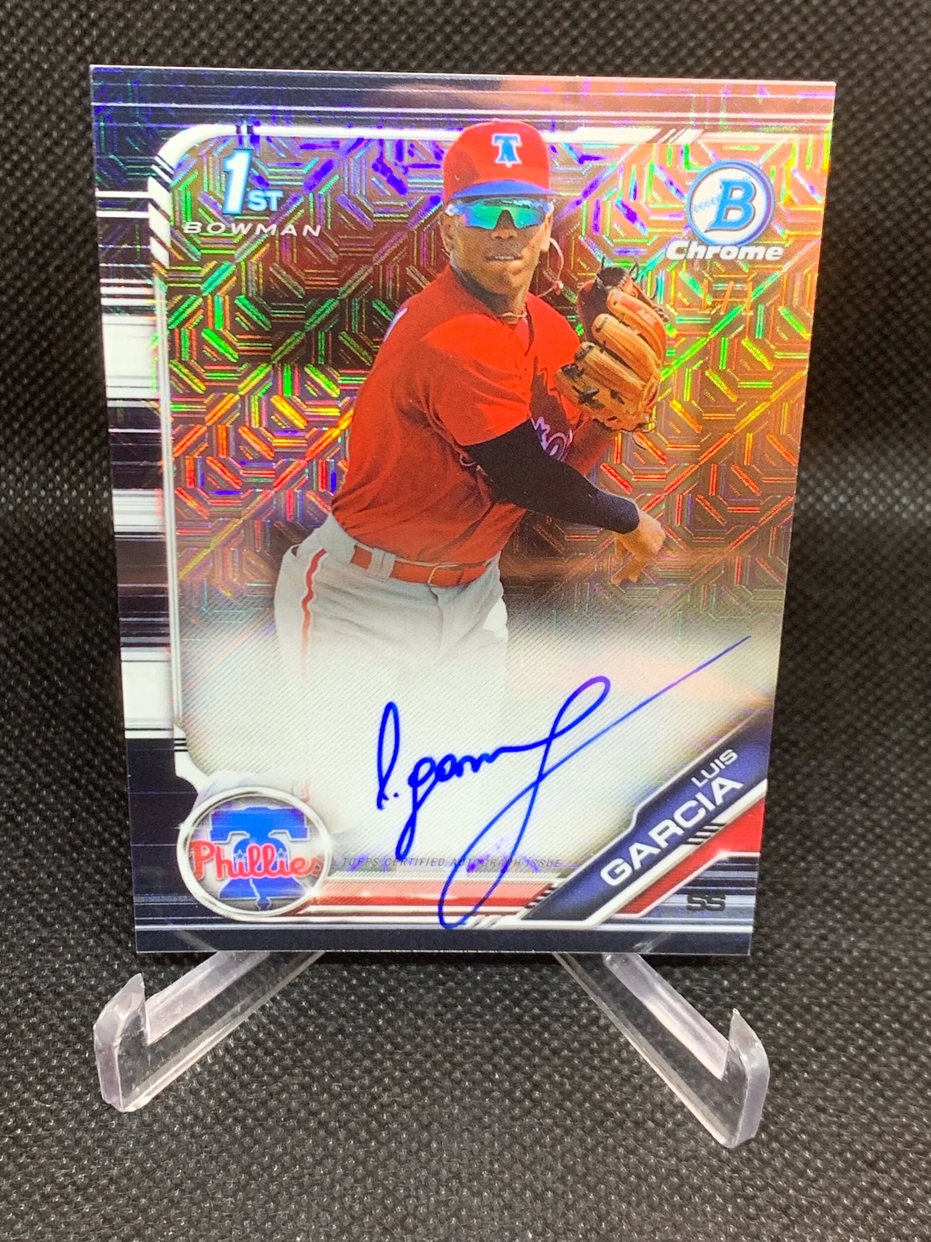 2019 Bowman Chrome Luis Garcia Black Mojo 1/1