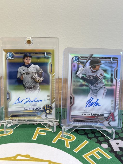 2021 Bowman Draft Gold Frelick/Lawlar Refractor!