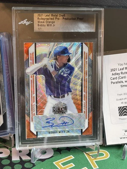 Bobby Witt 1/1 Auto Proof