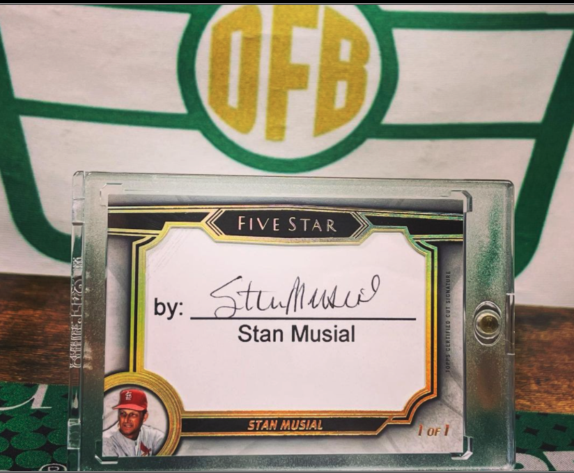 Stan Musial Cut Auto 1/1!