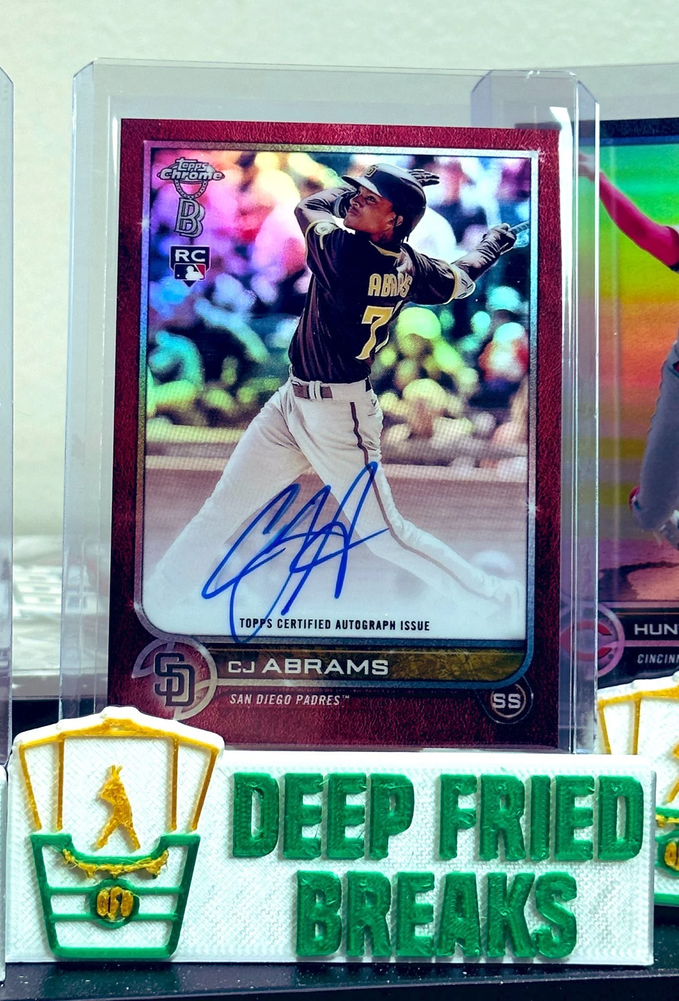 CJ Abrams RED Ben Baller Chrome Auto /5!