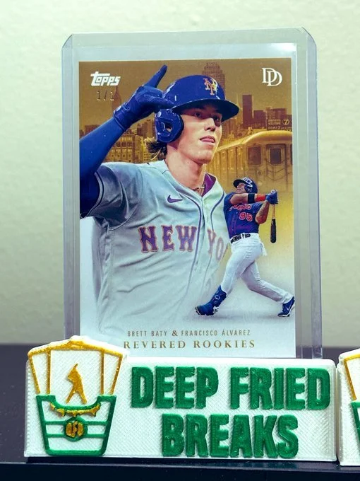 Francisco Alvarez/Brett Baty GOLD 1/1 Dynamic Duals Rookie!