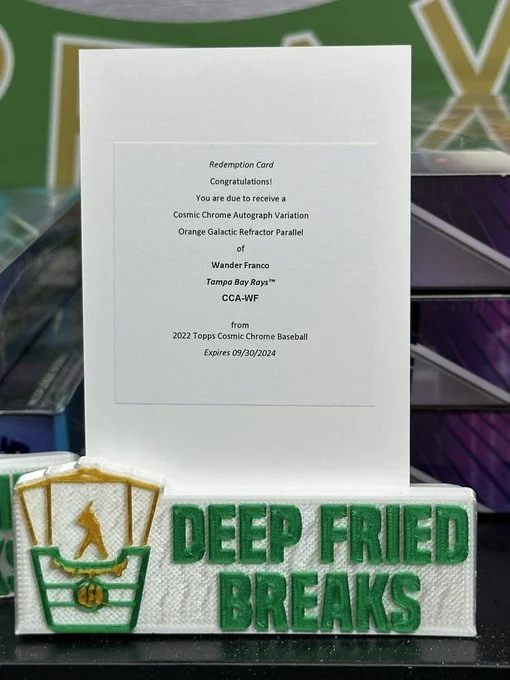 Wander ORANGE Cosmic Rookie Auto /25!