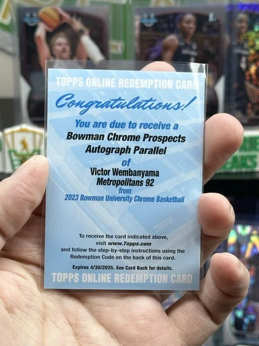 WEMBY 1st Bowman Auto!