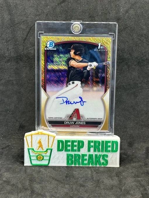 GOLD Shimmer Druw Jones 1st Auto /50!