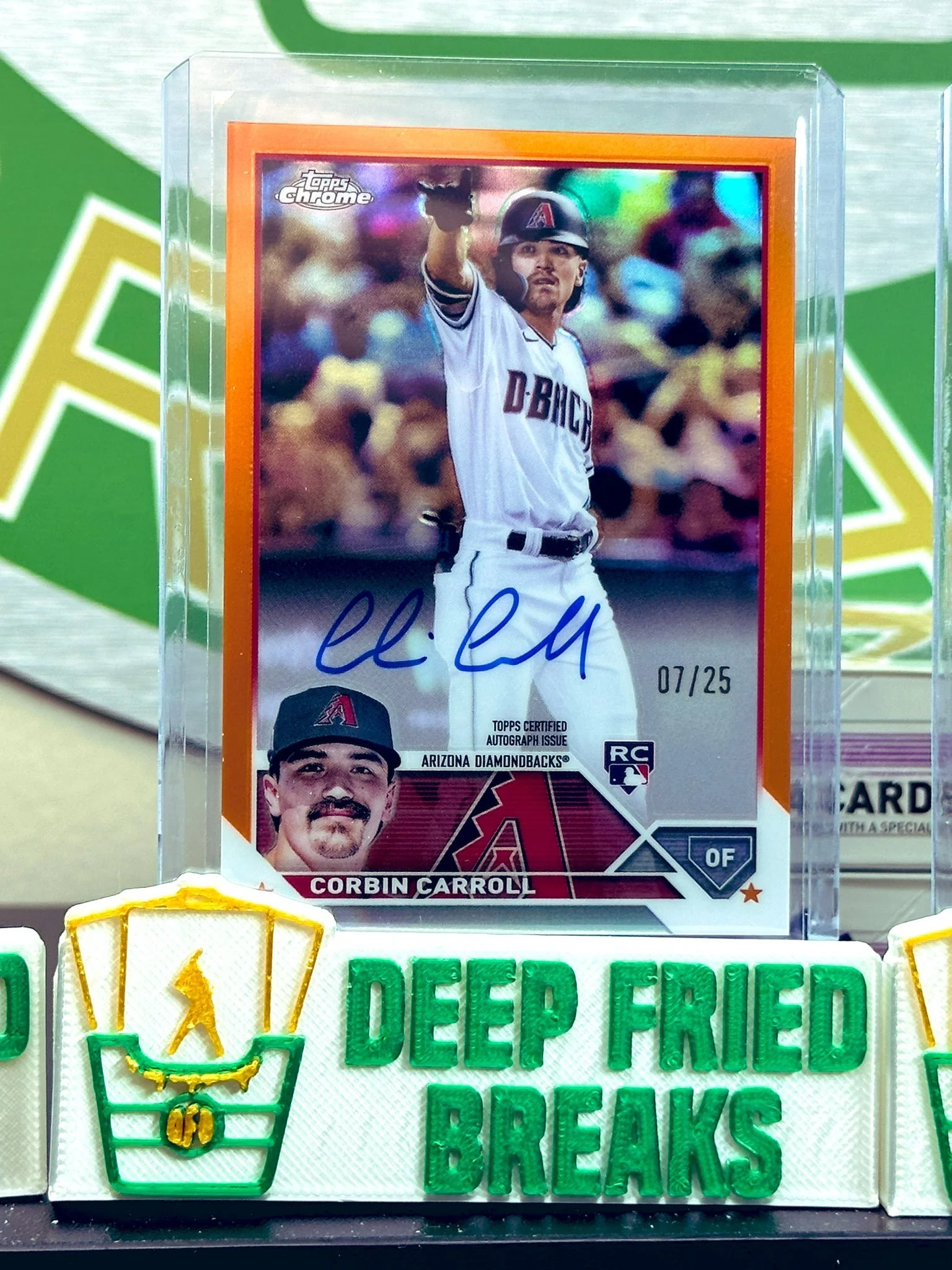 Corbin Carroll ORANGE RC AUTO /25!