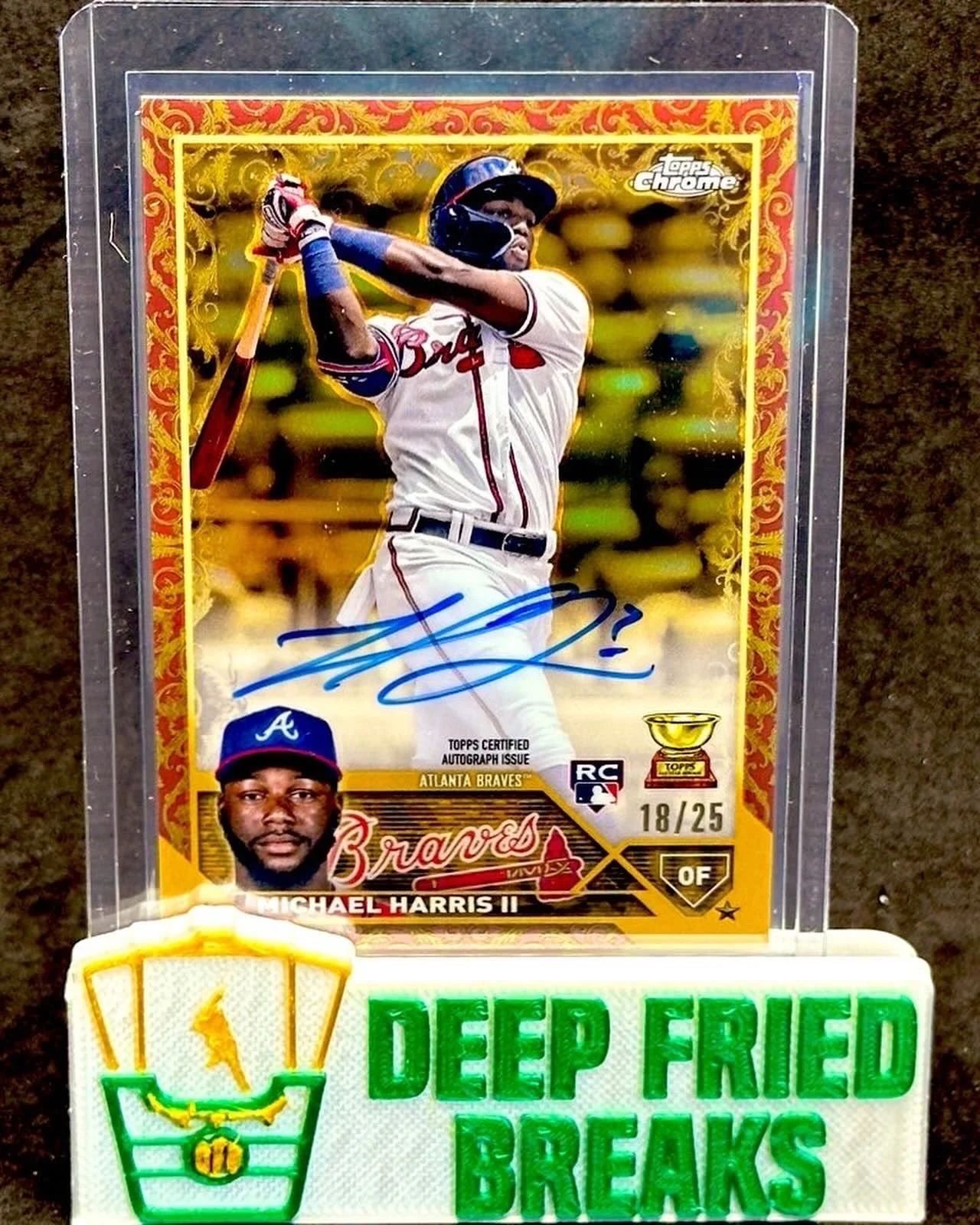 2023 Topps Gilded Michael Harris ORANGE Auto