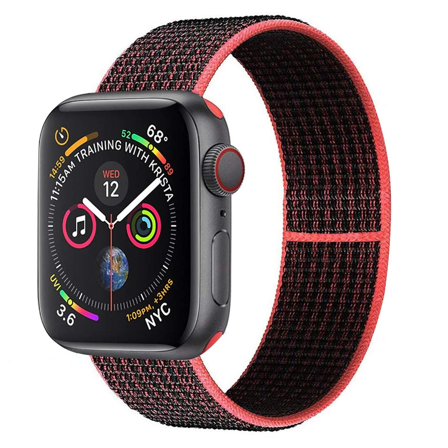 red sport loop apple watch