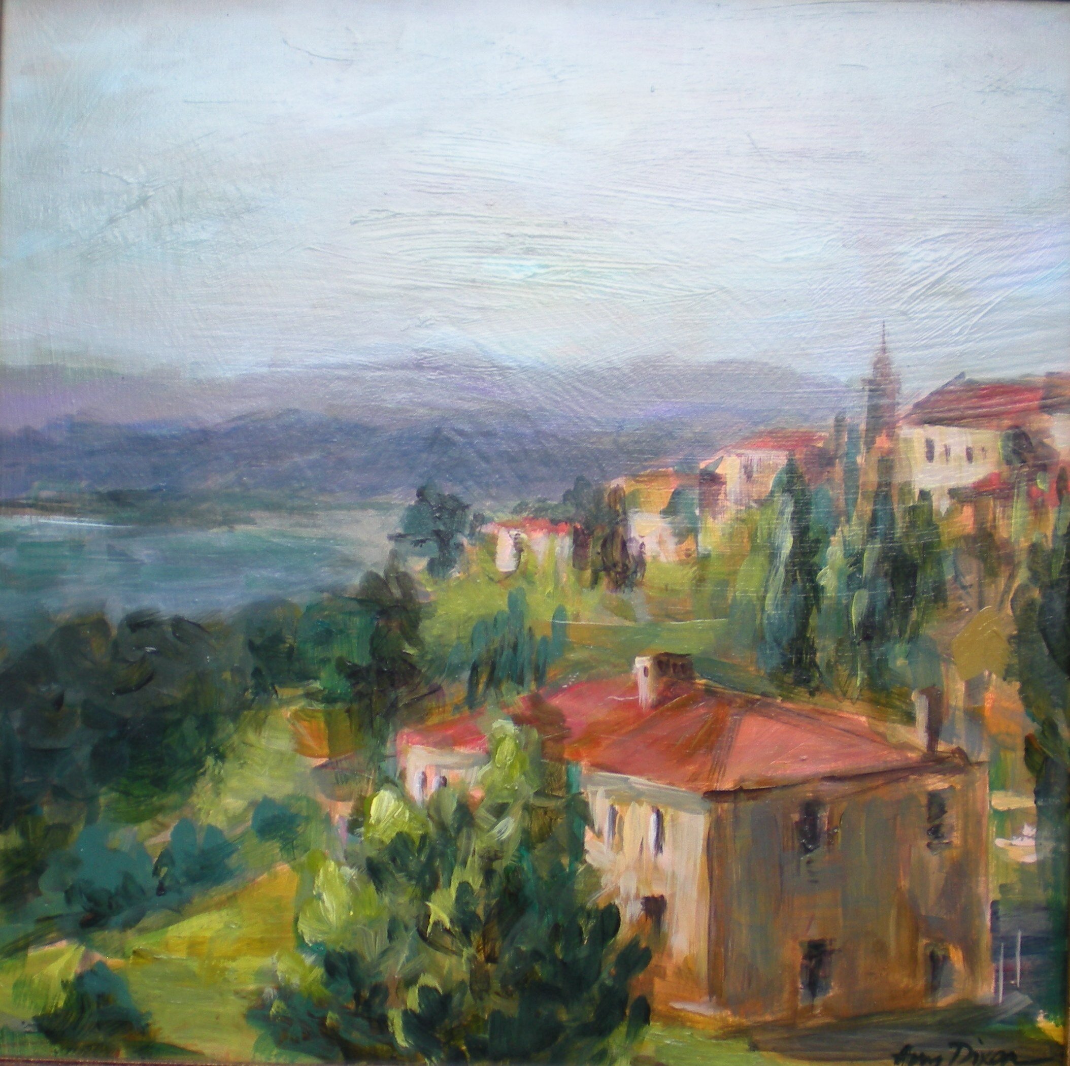 View From Orvieto 12 x 12"