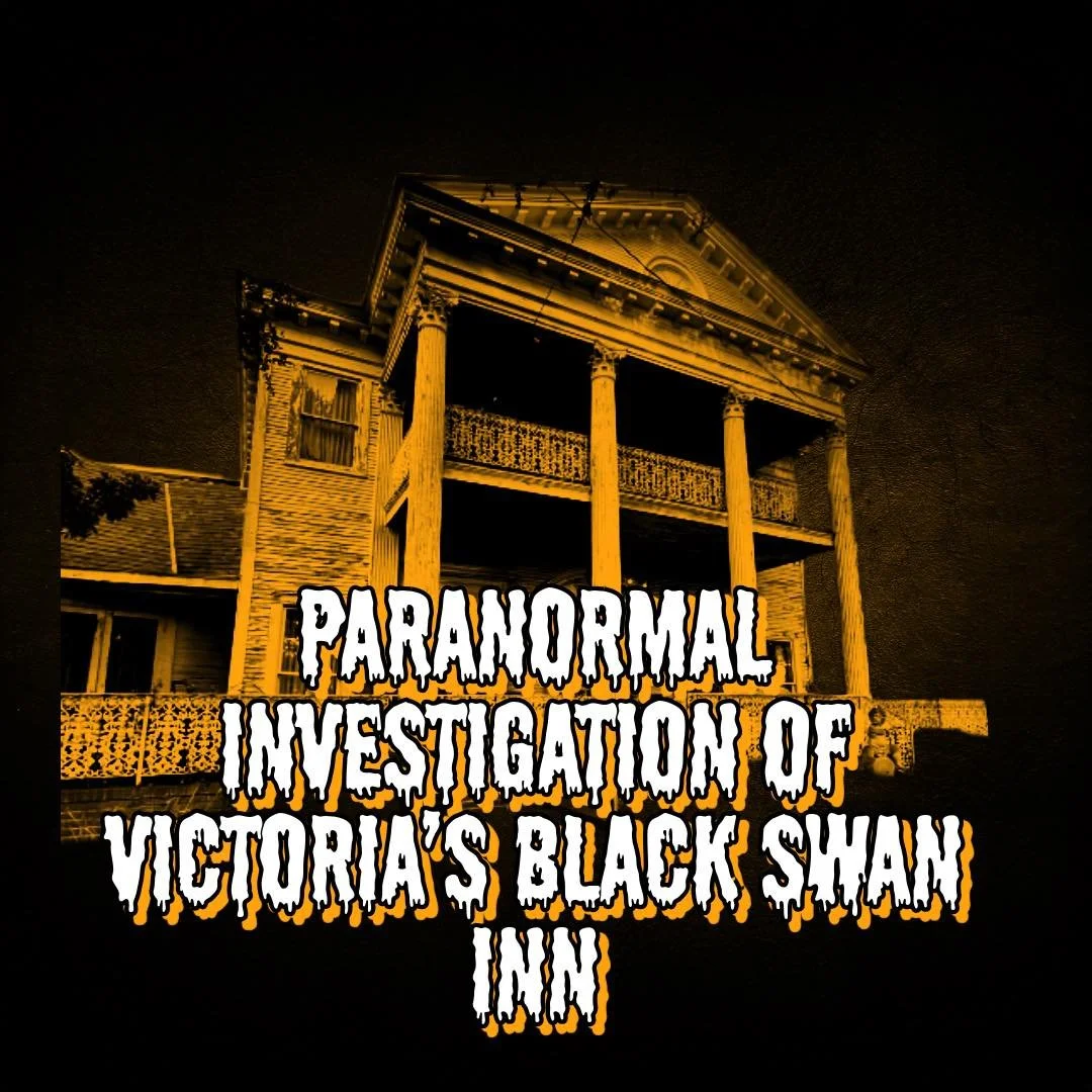 Curious Twins Paranormal will offer a unique one-of-a-kind tour &amp; open investigation of a real haunted San Antonio property. Victoria's Black Swan Inn sits upon the site of two former Texas battles as well as indigenous burial. It was once an ico