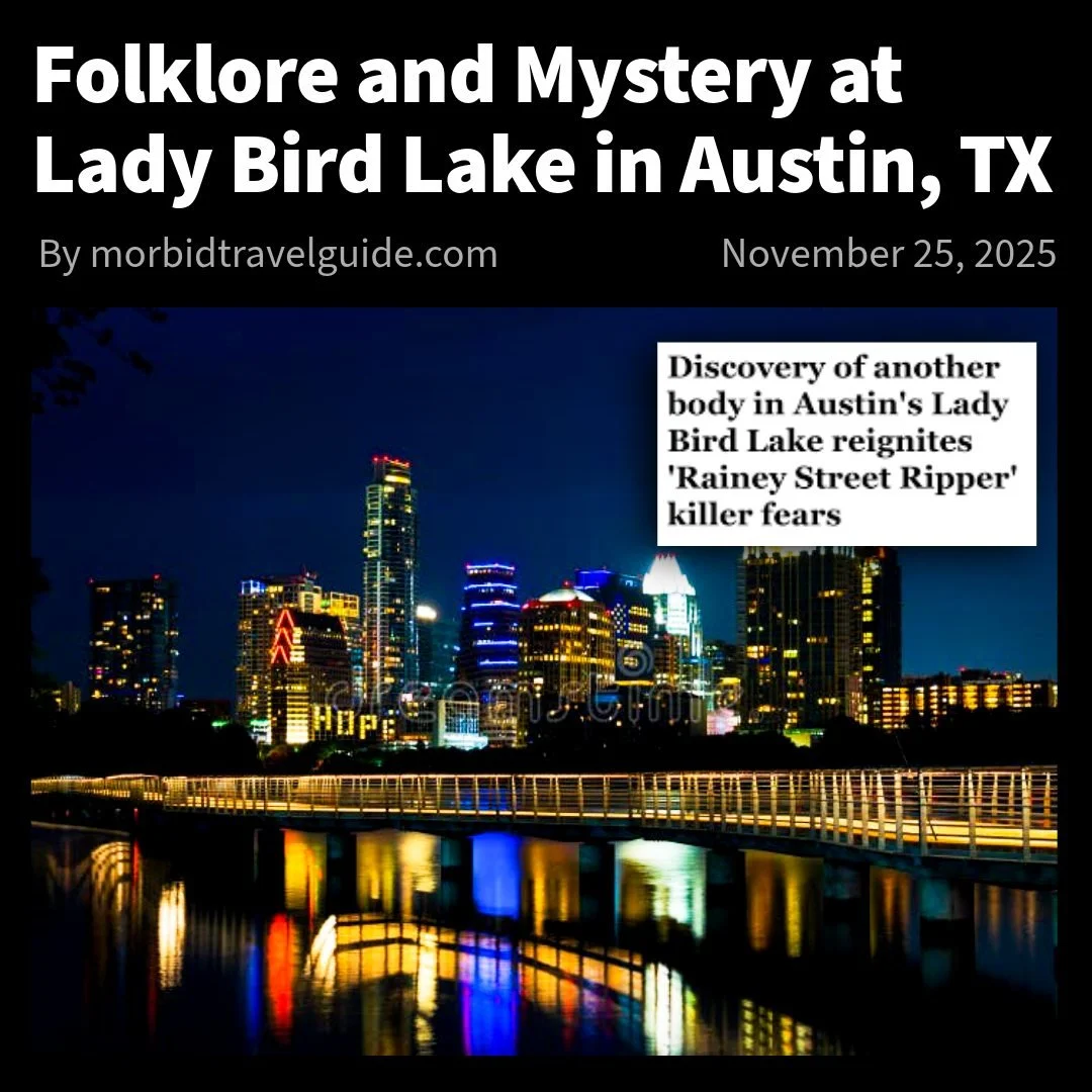 Beneath the beautiful Austin skyline, a profound unease clings to the waters of Lady Bird Lake. This week, we dive into the lake's dual nature: from the ancient spirits honored by the Tonkawa people to the modern, unsettling rumors of the &quot;Raine