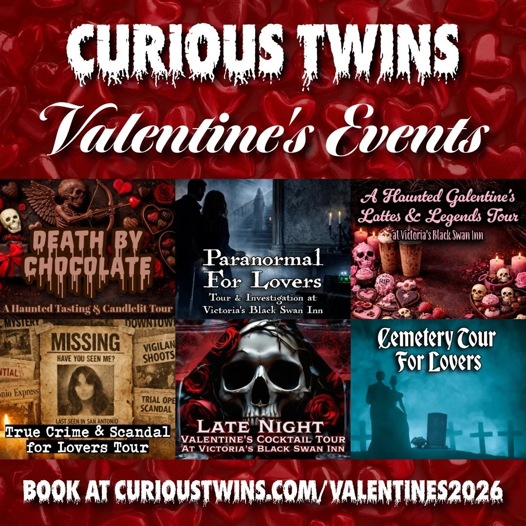 Beyond the roses and candlelight, there&rsquo;s a darker, deeper side to San Antonio&rsquo;s history&mdash;and we love sharing it with you! 🖤✨

This February, we&rsquo;re trading the typical Valentine&rsquo;s dinner for haunted lattes, true crime sc