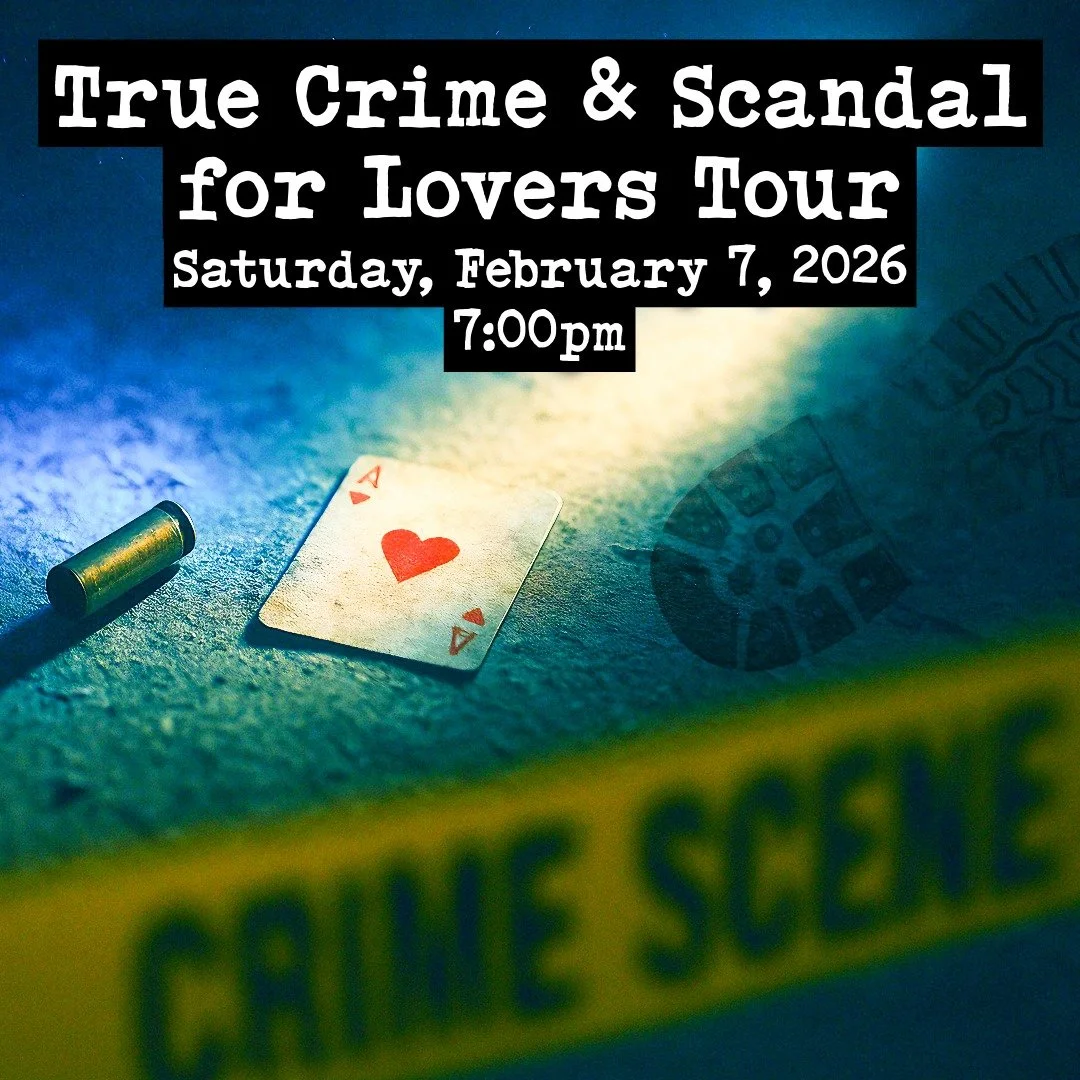 Join us this Saturday in downtown San Antonio for an evening walking tour that explores the darker side of love, ambition, and scandal in San Antonio&rsquo;s past.

True Crime And Scandal For Lovers Tour explores real stories of murder, vice, betraya