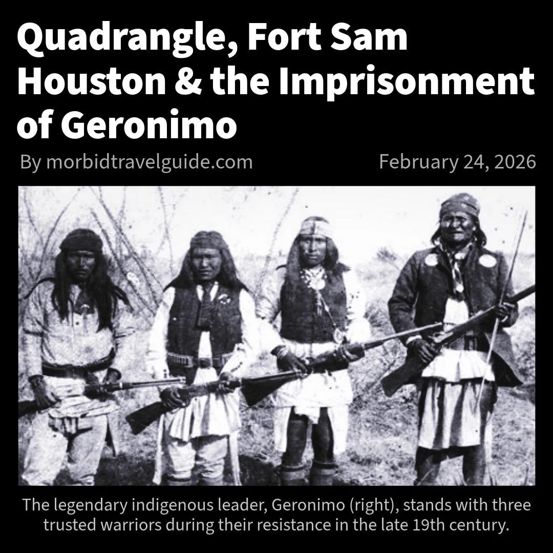 In 1886, Geronimo was brought to San Antonio as a prisoner of war and held at Fort Sam Houston on what is now Government Hill.

He would remain a prisoner for the rest of his life.

This history unfolded inside a military installation that still stan
