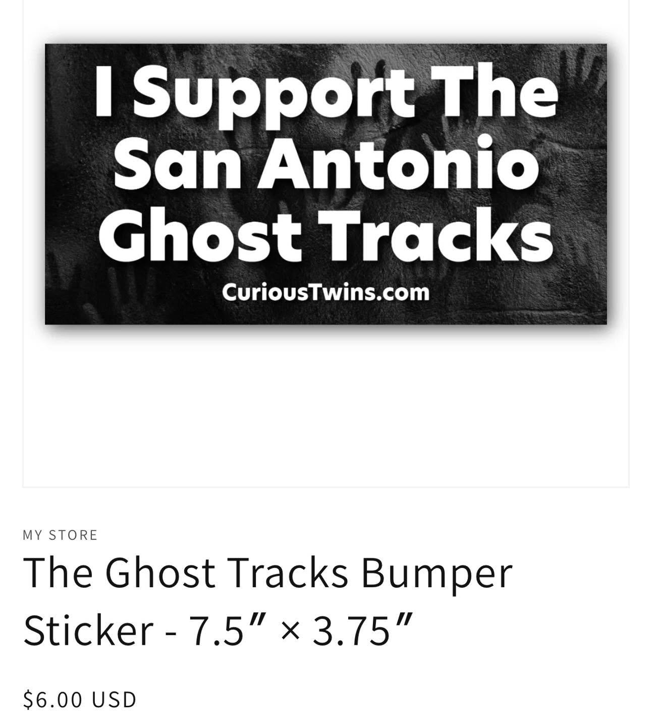 San Antonio locals know the story. 👻 The **Ghost Tracks** are one of the most famous pieces of folklore in the city. 

For generations people have visited the tracks to see if something unseen might push their car across.

Now you can show your supp