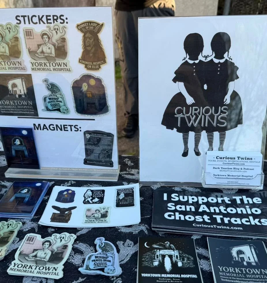 A little behind the scenes from our pop up last week outside Yorktown Memorial Hospital.

Yes&hellip; we really do sit outside a haunted hospital selling ghost stickers. This is our life now&hellip; well, at least part of it.

If you love ghost stori