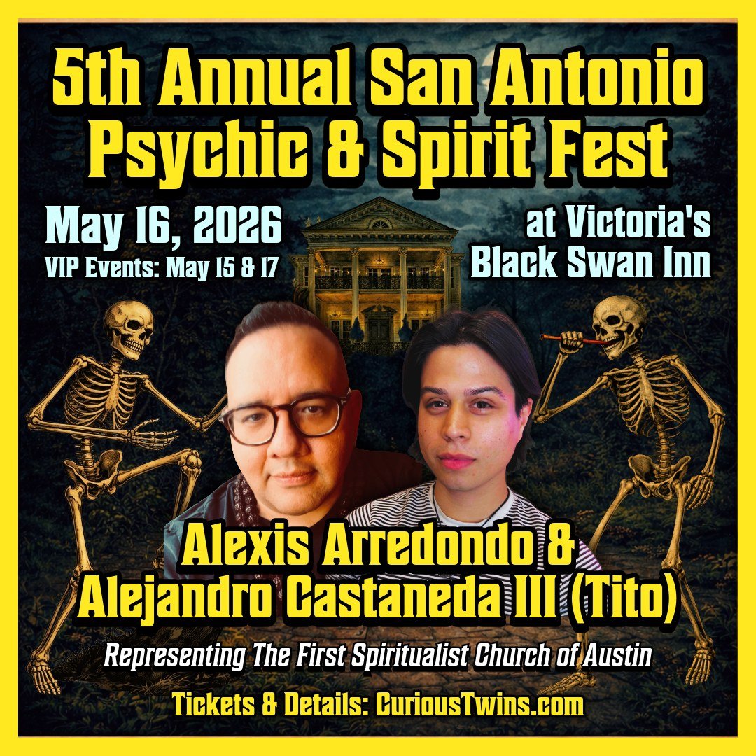 To celebrate a century of tradition, we are honored to welcome Alexis A. Arredondo (@journey_to_mictlan) and Alejandro Casta&ntilde;eda III (@alejandro_castanedaiii) for a deep dive into the history of Texas spiritualism. Their presentation, "Vo