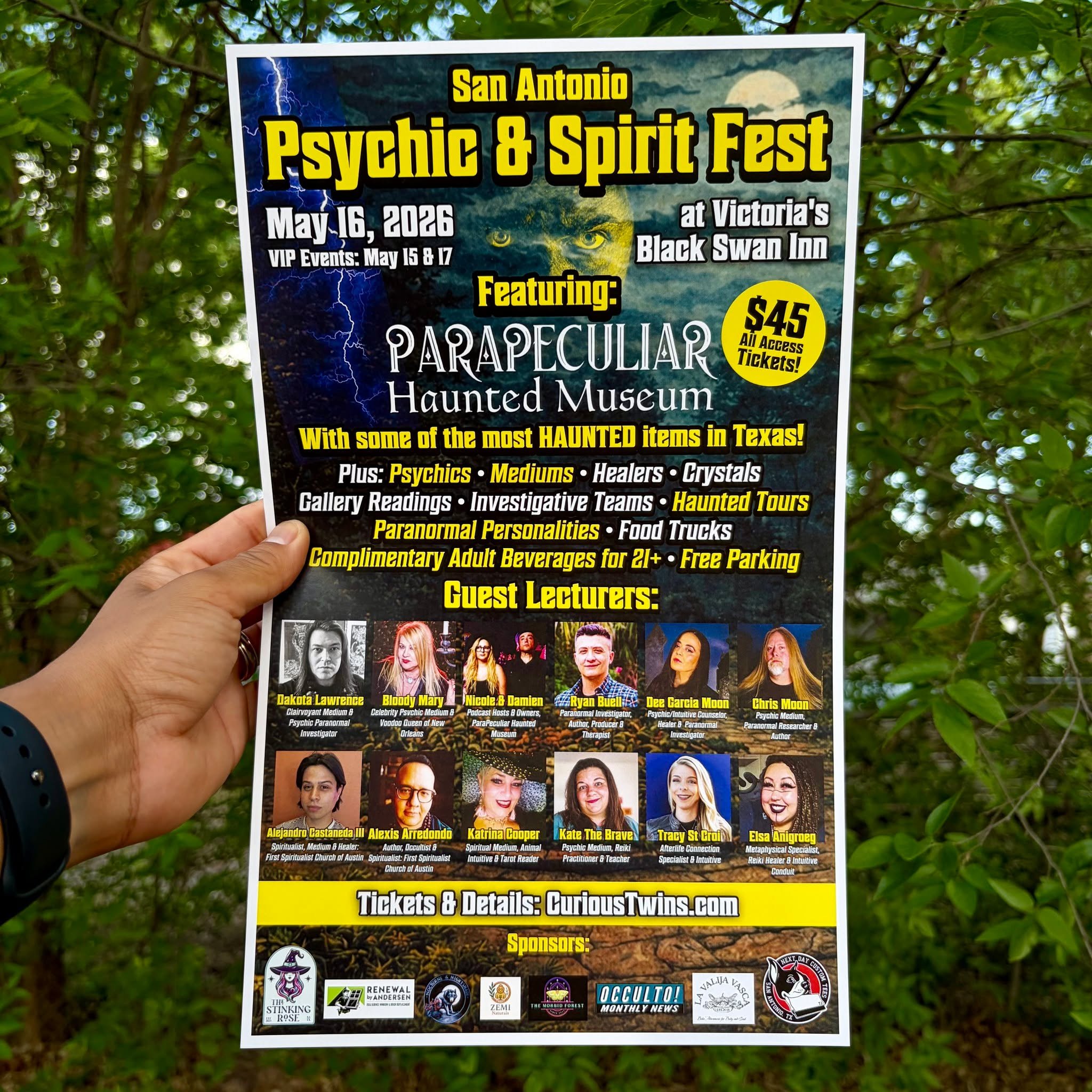 We are getting ready for the 5th Annual Psychic &amp; Spirit Fest at Victoria&rsquo;s Black Swan Inn, and we need YOUR HELP to spread the word throughout our community!

We have a fresh batch of posters and flyers ready for distribution. If you own a